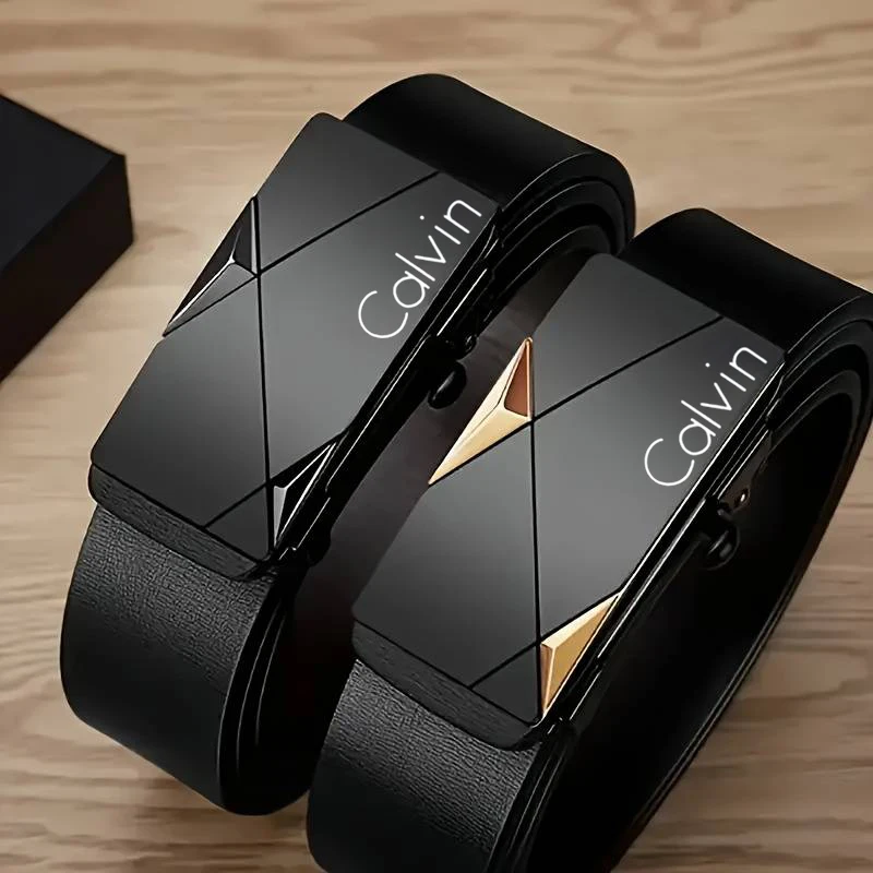 Stylish Men's PU Leather Belt - Fashion Belts for Daily Life, Leisure, Party, Festival…