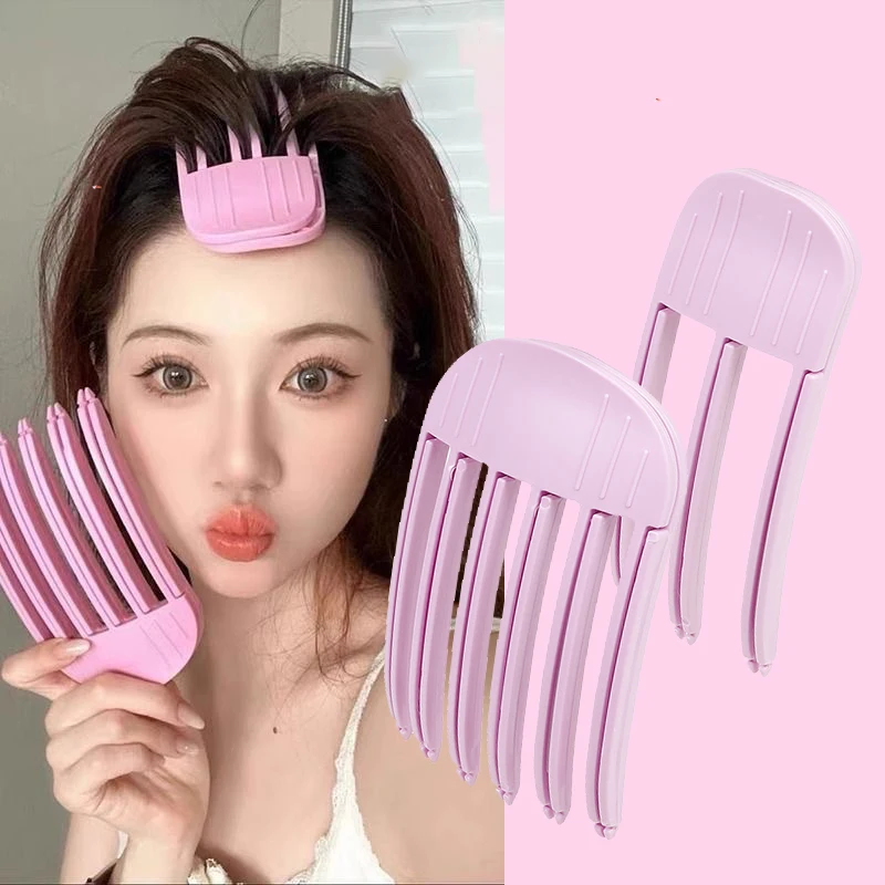Fluffy Hairpin Curling Bangs Clips Hair Roots Volumizing Hair Clips Women Curling Fixed…
