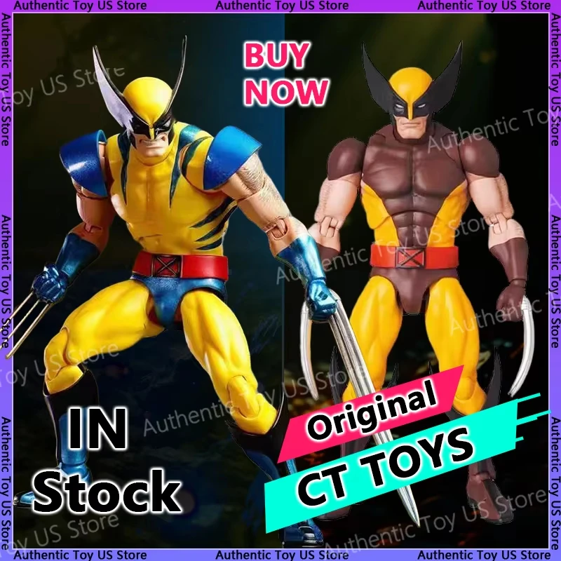 In Stock Ct Toys Wolverine Mafex 096 Figure 138 Brown Comic Ver X-Men Anime Action Figure…