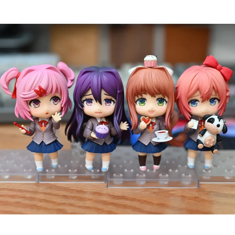 Doki Literature Club Figure Monika Sayori Natsuki Yuri Movable Joint Action Figure PVC…