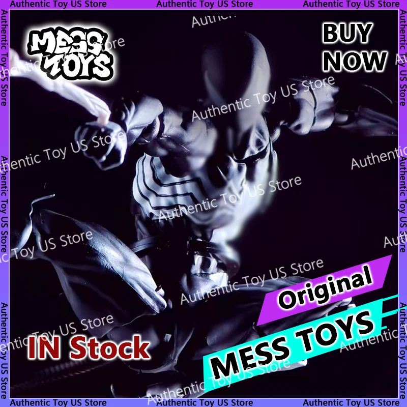 In Stock Mess Toys Spider Man Symbiote Spiderman Messtoys Black Suit Neighbor Scarlet…