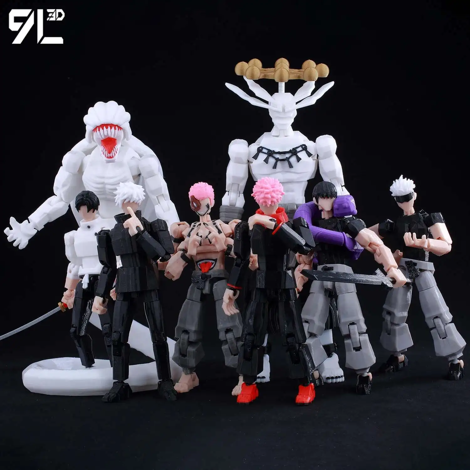 9L3D Printed Jujutsu Kaisen Mahoraga Figure Dummy13 Lucky13 Multi-Jointed Poseable Anime…
