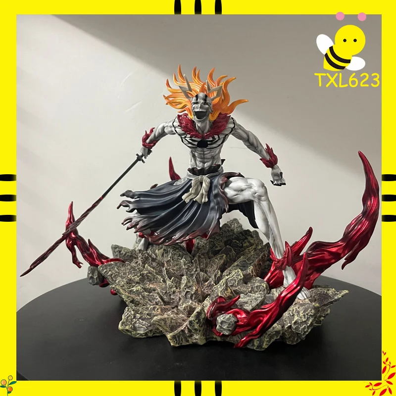 Bleach Ichigo Hollowfied Action Figure 23cm Anime Statue Getsuga Tensho Desktop…