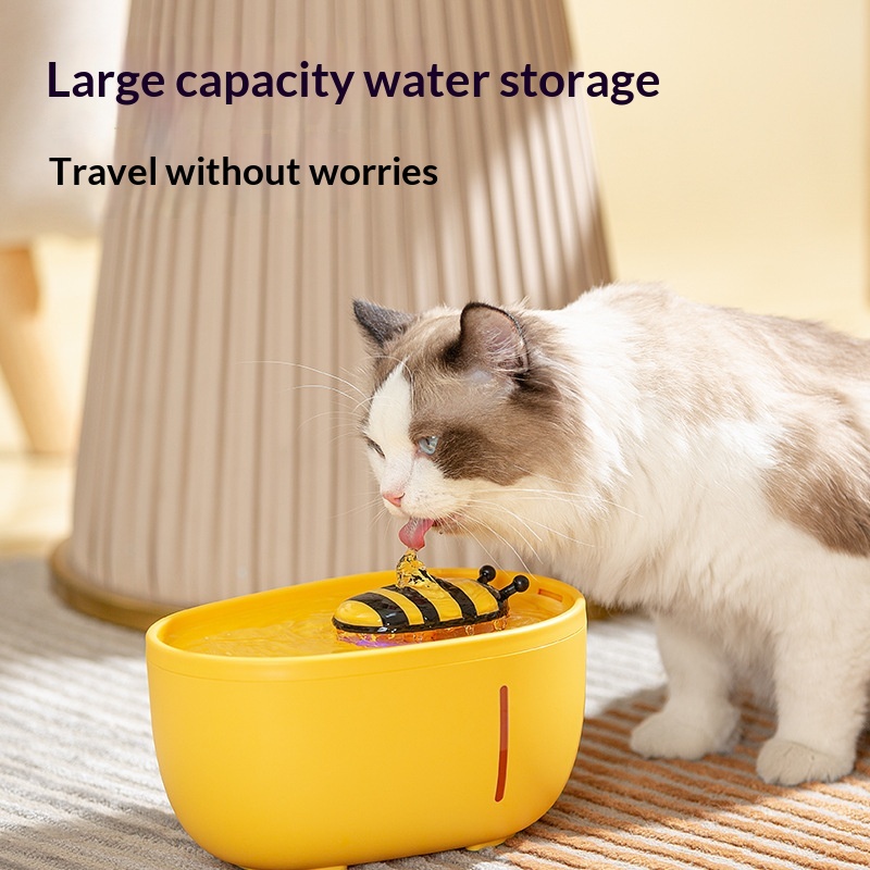 Pet Water Dispenser Cat Water Dispenser Cat Water Bowl Flow Device Cat Water Dispenser…