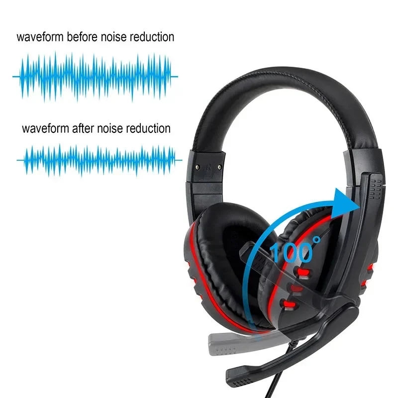 3.5mm Wired Gaming Headphones Game Headset Noise Cancelling Earphone with Microphone…