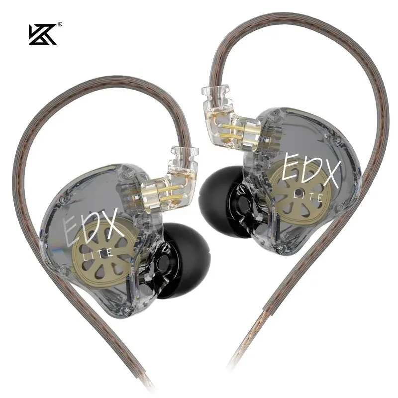 KZ EDX Lite HIFI Bass Earphones Stereo Music Earbuds In Ear Monitor Stage Live Headphones…