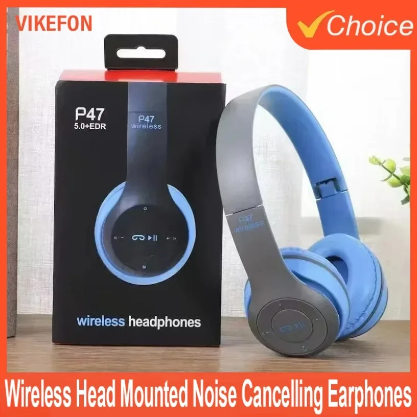 Wireless Headset Bluetooth 5.0 Foldable Sport Over Ear Headphones Stereo Bass Earphone…