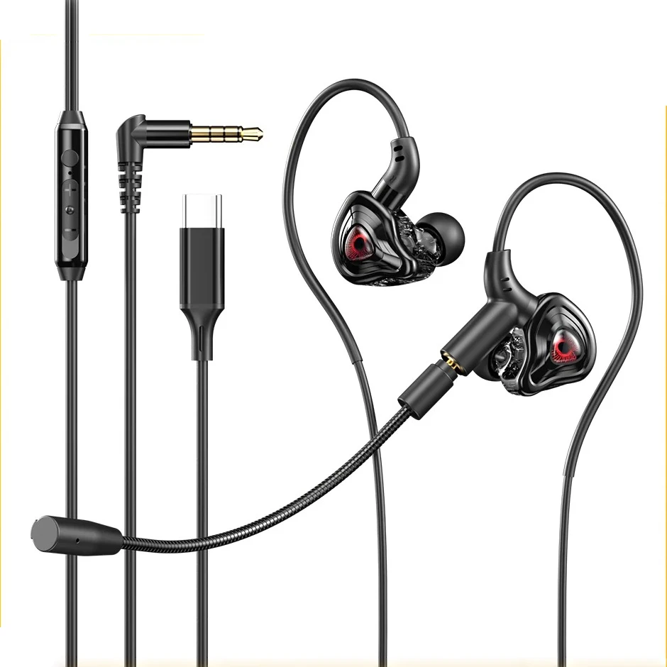 EARDECO Gaming Earbuds HD Mic Wired Headphones Bass HIFI Wired Earphone Headphone Headset…