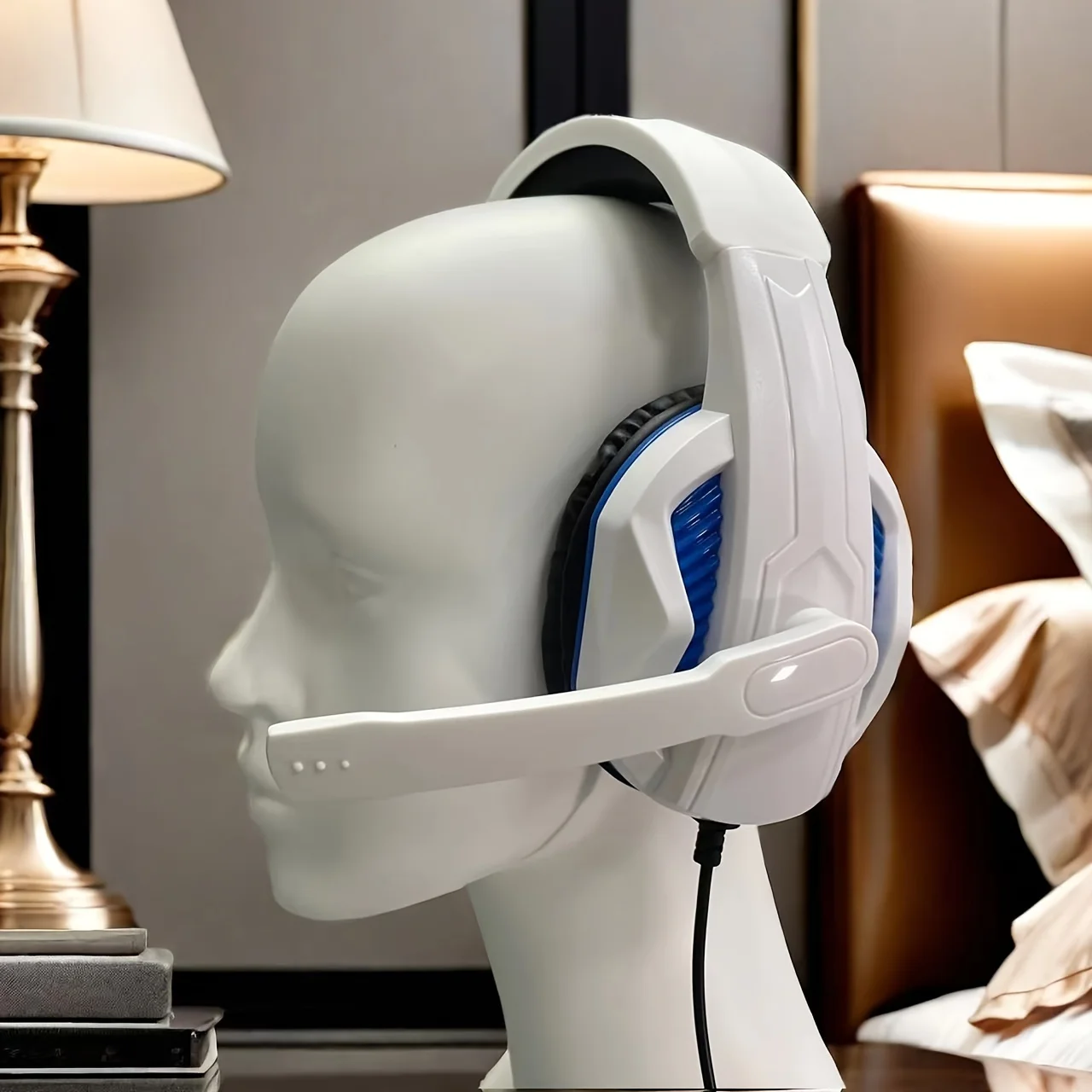 H4 Gaming Over-Ear Headphones with Mic, Wired Deep Bass Headset for PC Laptop Music