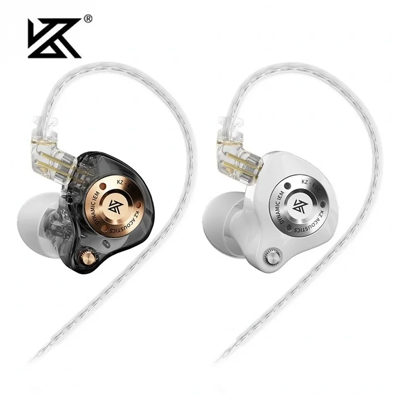 KZ EDZ Earphones Ultra Wide Frequency IEM Dual Damping Wired Headphones HiFi Bass Earbuds…