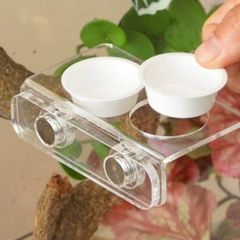 Climbing Pet Magnetic Sucking Basin Eyelash Horn Fruit Mud Basin Guarding Water Basin