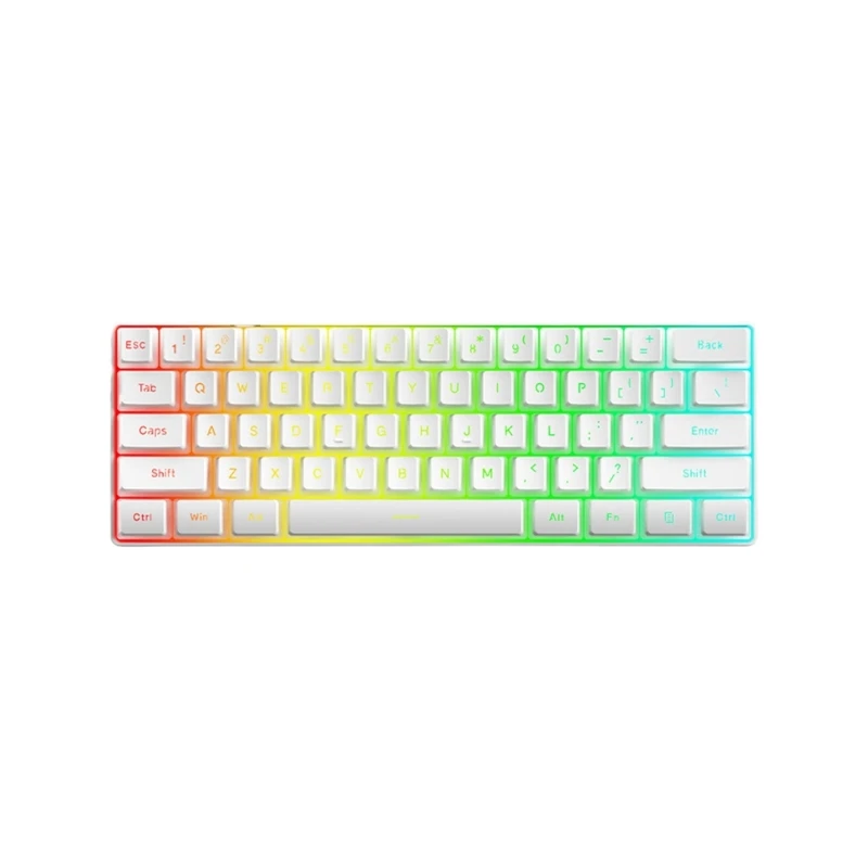 U55B Mechanical Gaming Keyboard LED Backlit Keycap Keyboard 61 Keys Corded Computer…