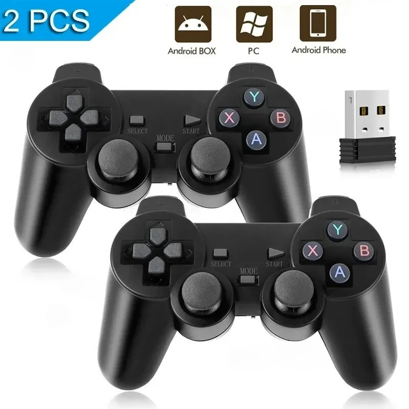 Universal 2.4G Wireless Game Controller USB Gamepad Joystick for PC Android TV Box Phone…