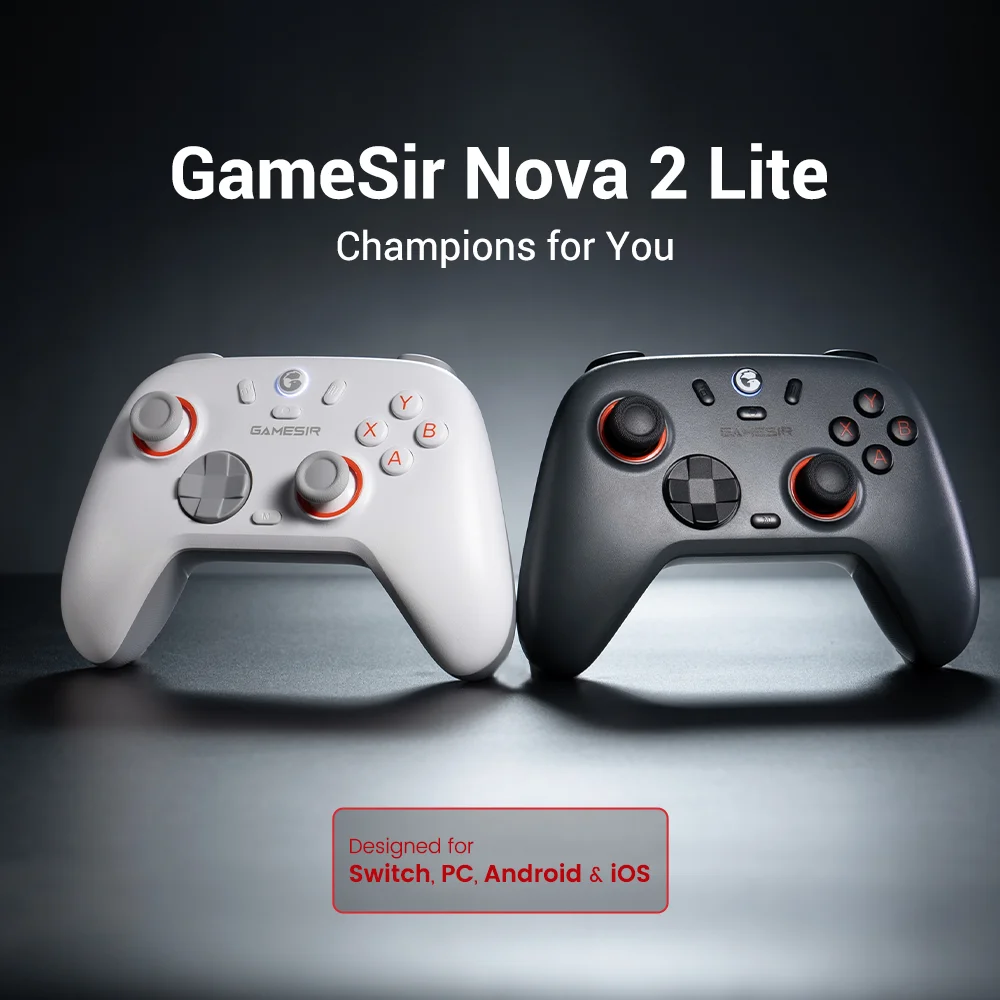 GameSir Nova 2 Lite Wireless Game Controller Switch Gamepad Hall Effect Joysticks…