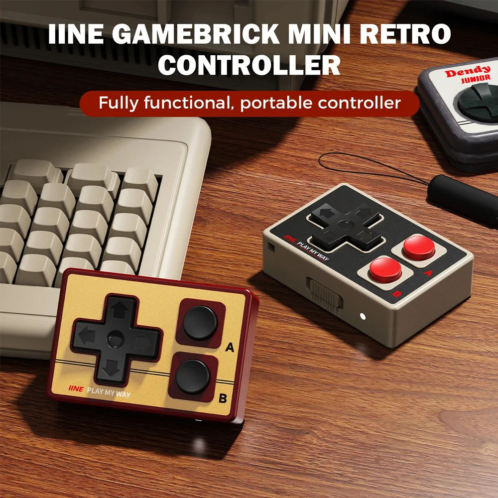 IINE Mini Controller for iOS Android PC Phone Gamebrick Retro Gamepad Page-turning Camera…