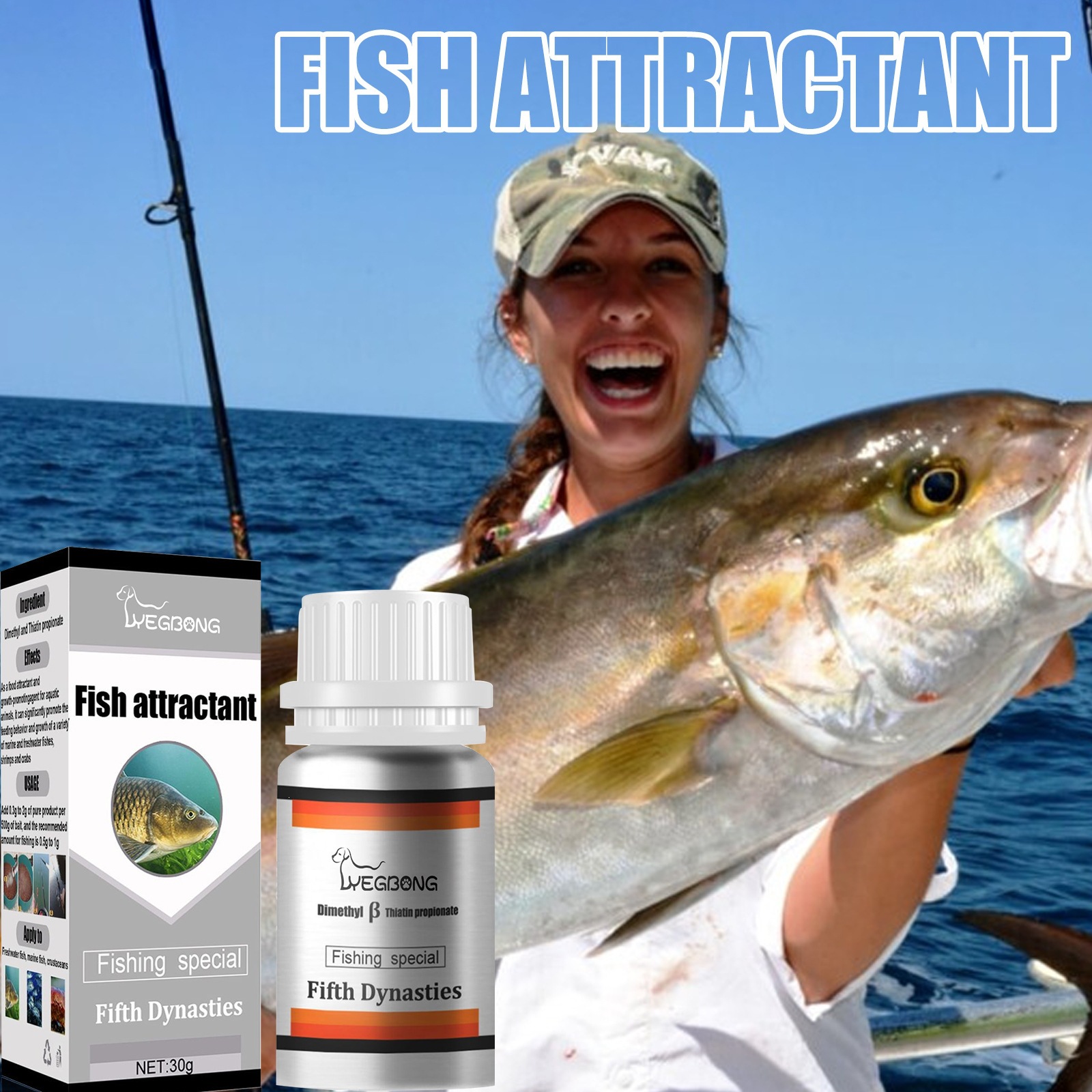 Yegbong Fish Bait Attractant For Fishing, Carp, Crucian Carp, Grass Carp Bait, Fishing…