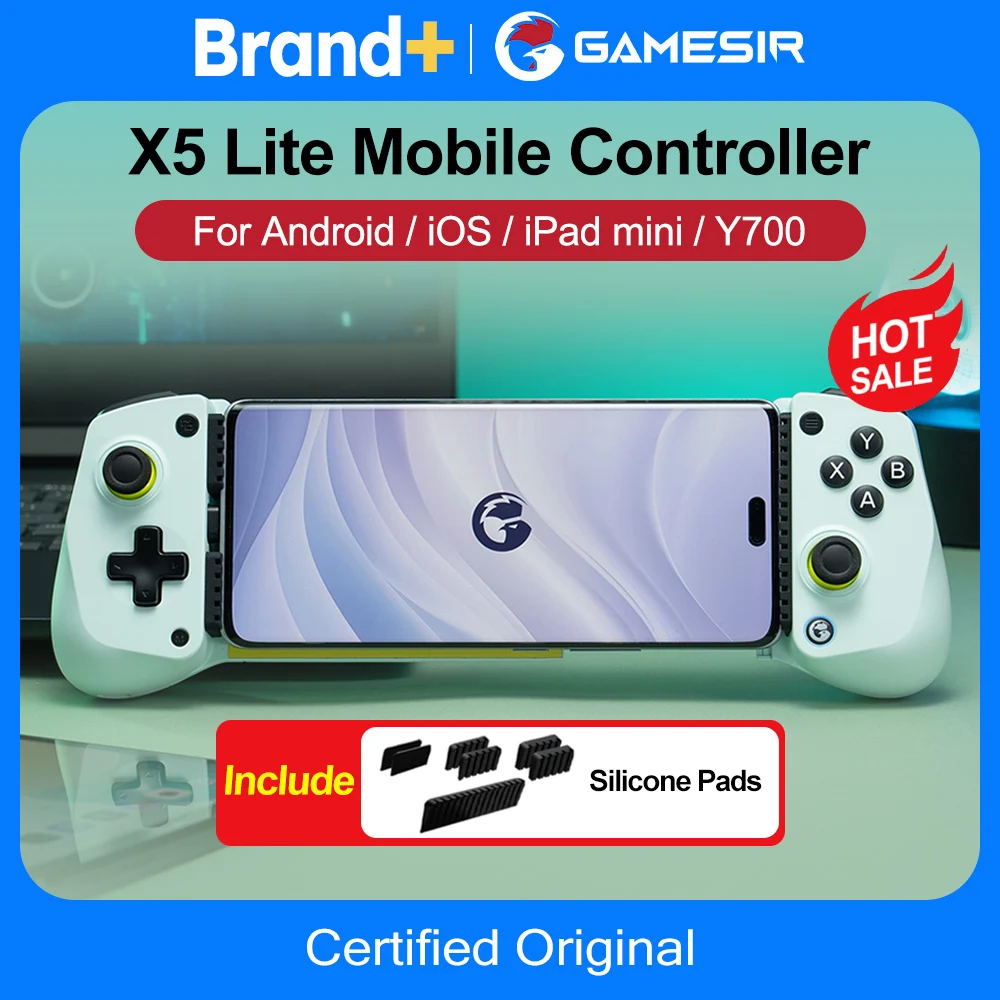 GameSir X5 Lite Mobile Phone Gamepads for iPhone 16 15 Series iPad Mini Android Tablet…