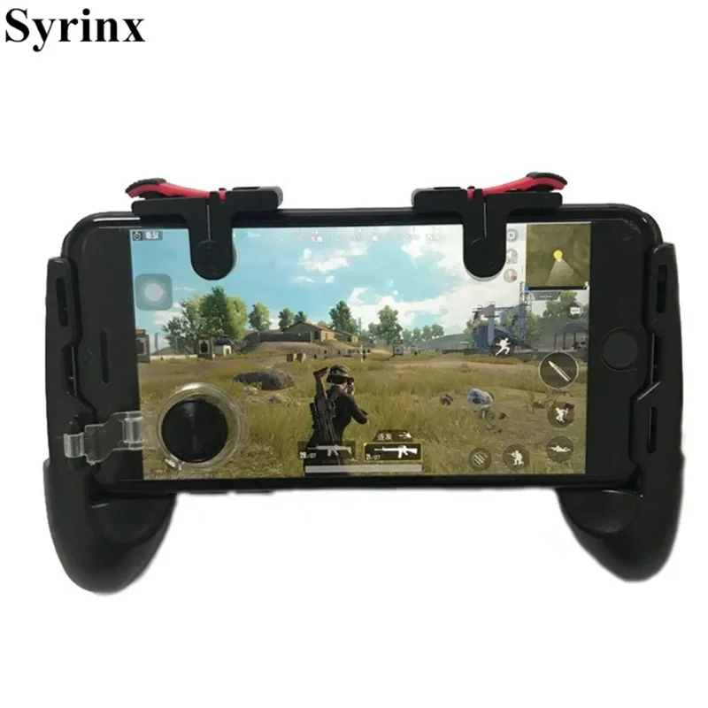 For Phone L1R1 Grip with Joystick / Trigger L1r1 Fire Buttons for IPhone 8 Android IOS Mobile Gamepad for Pubg Controller Holder