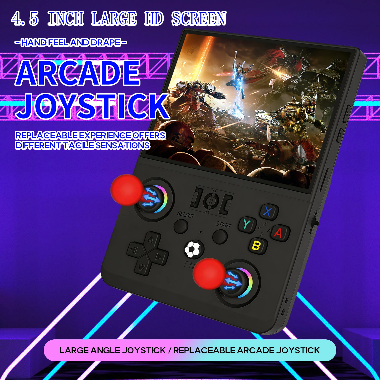 MAXⅡ 4.5 Inch Retro Handheld Game Console 1024x768 IPS HD Screen Portable Open Source…