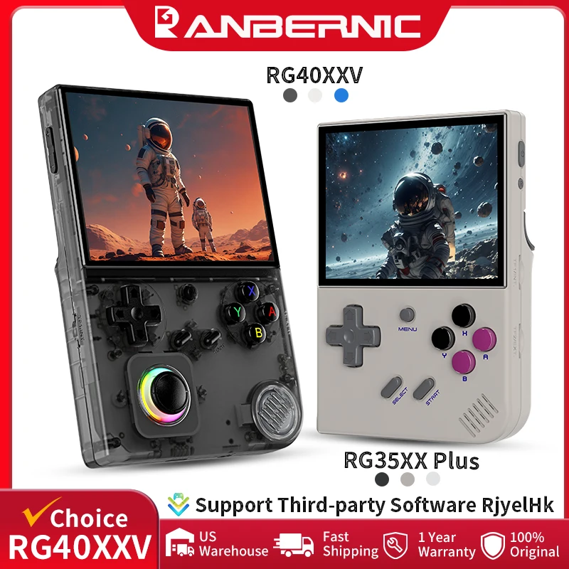 ANBERNIC RG40XXV & RG35XX Plus Retro Handheld Game Console 640*480 IPS Screen Linux…