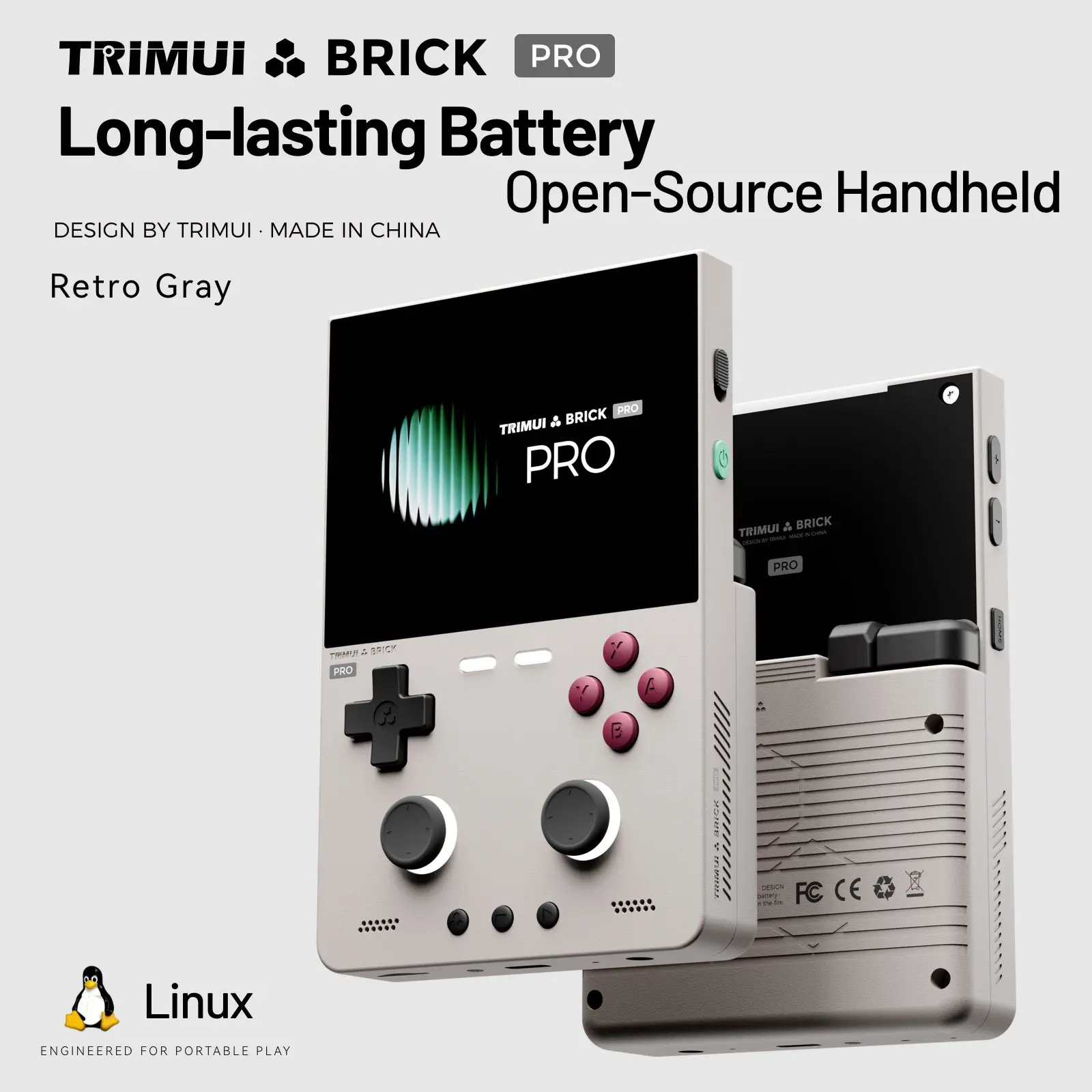 TRIMUI BRICK PRO Retro Handheld Game Console Portable Video Player Linux System Open…