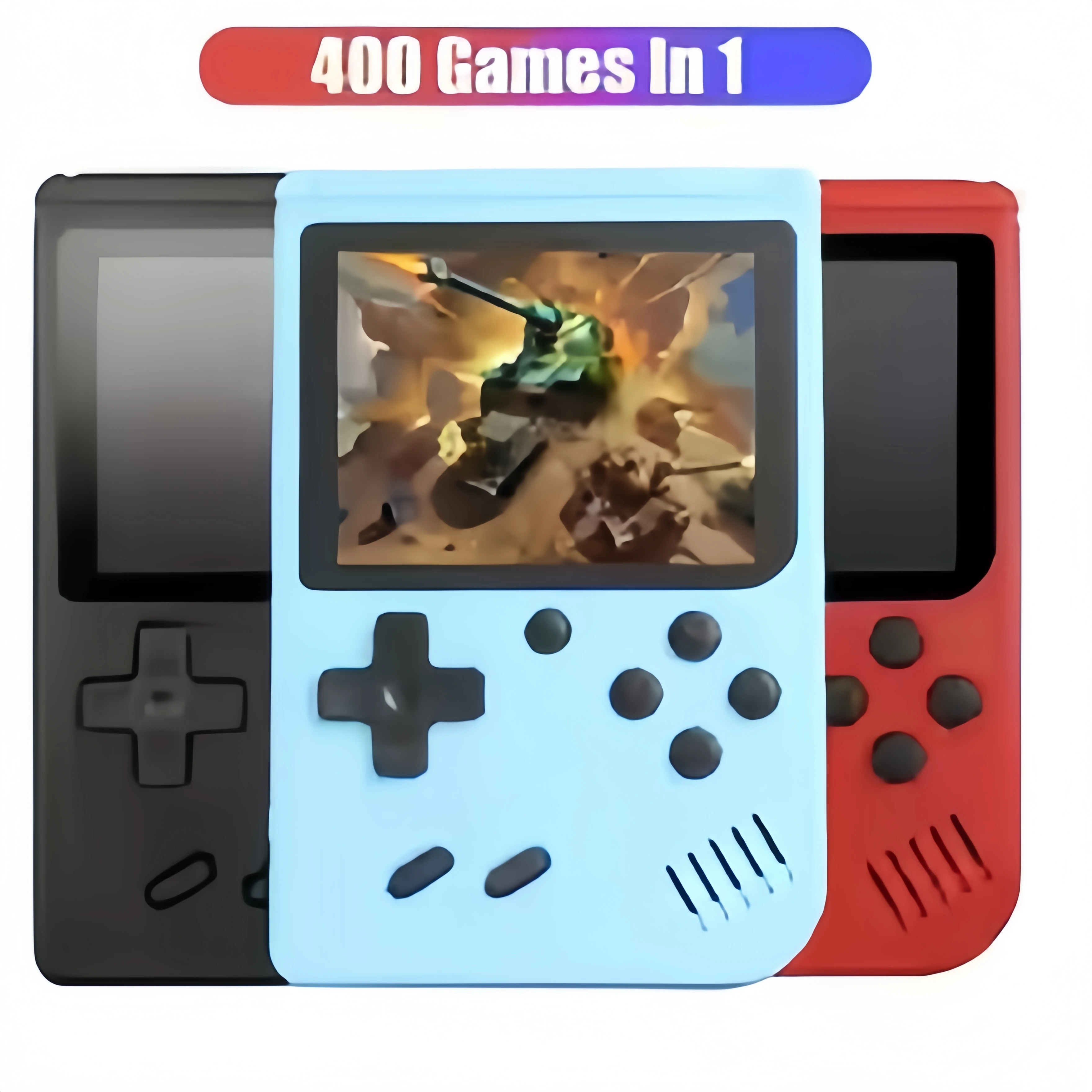 3.0 Inch Retro Game Console with 400 Built-in Games, Portable Handheld Mini Gaming…