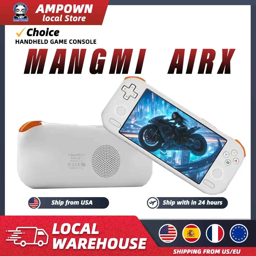 Ampown MANGMI AIR X Handheld Game Console Snapdragon 662 5.5'' Touchscreen Android 14…