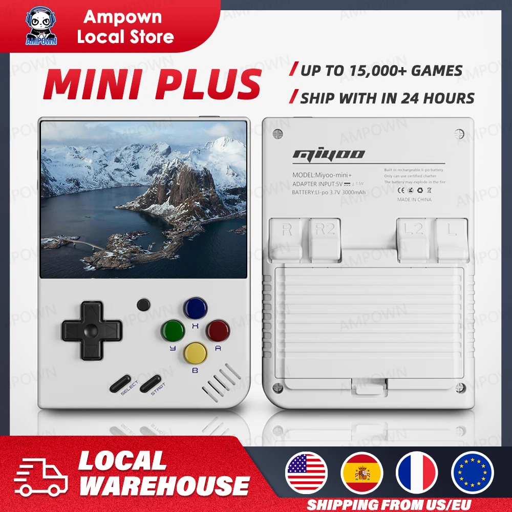 MIYOO Mini Plus Portable Retro Handheld Game Console V2 Mini+ IPS Screen Classic Video…