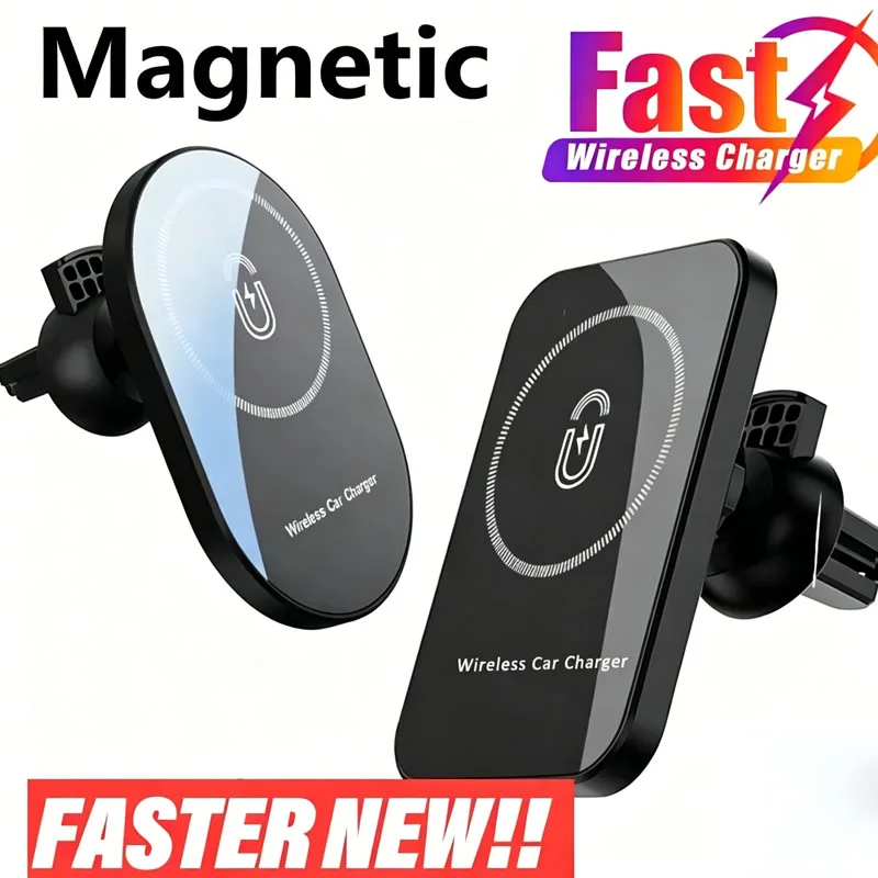 Magnetic Car Wireless Charger Holder For Magsafe iPhone 16 17 15 14 13 12 Pro Max Mobile…