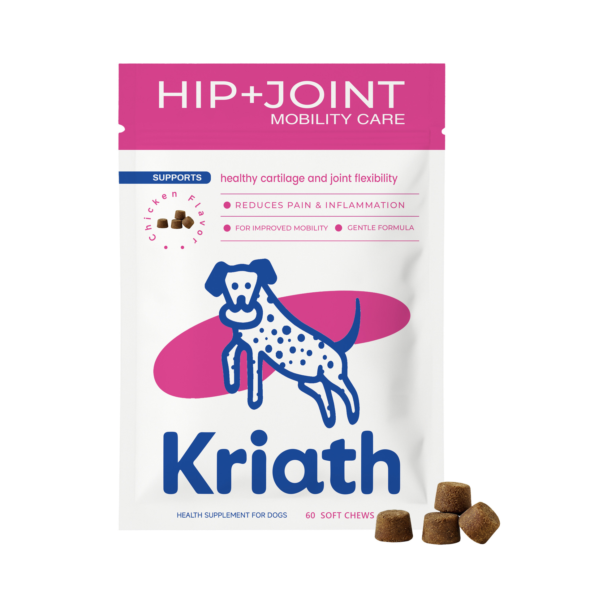 Kriath Chewable Tablets For Dogs, Gentle Care For The Dog's Body, Daily Nutritional…