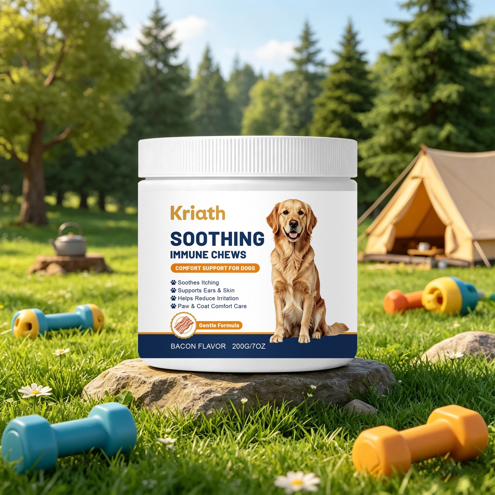 Kriath Chewable Tablets For Dogs, Daily Gentle Care For The Dog's Body, Daily Nutritional…