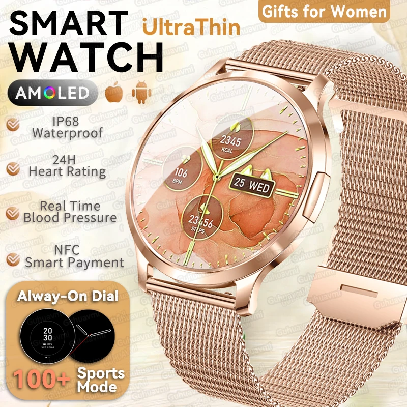 Smart Watch For Women Gift 1.32 Inch Full Touch Screen Sports Fitness Watches Bluetooth…