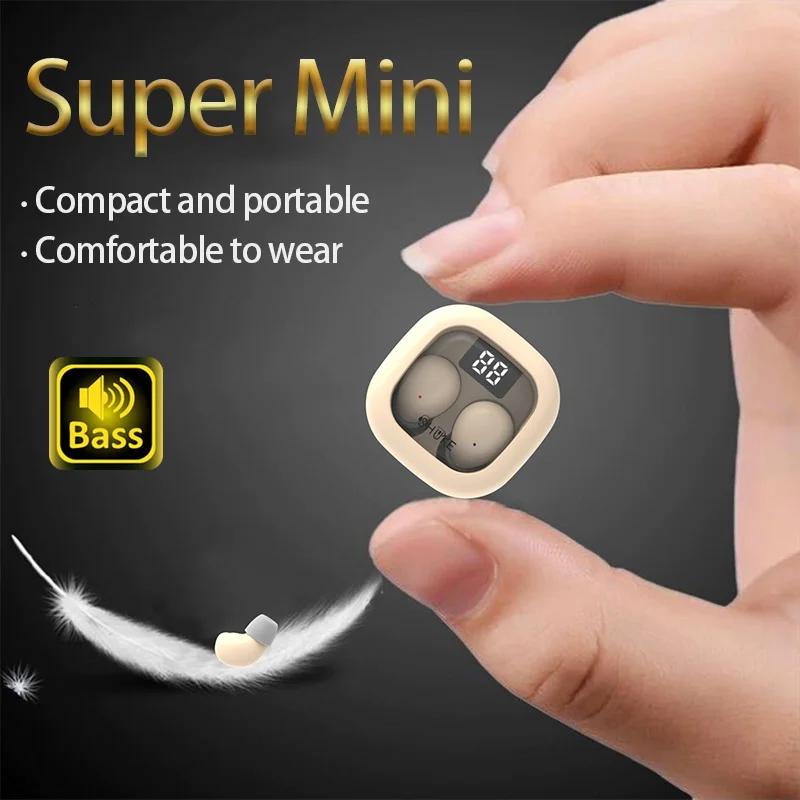 SK Small Headphones Wireless Bluetooth Headset Sport Sleeping Invisible Comfortable To…