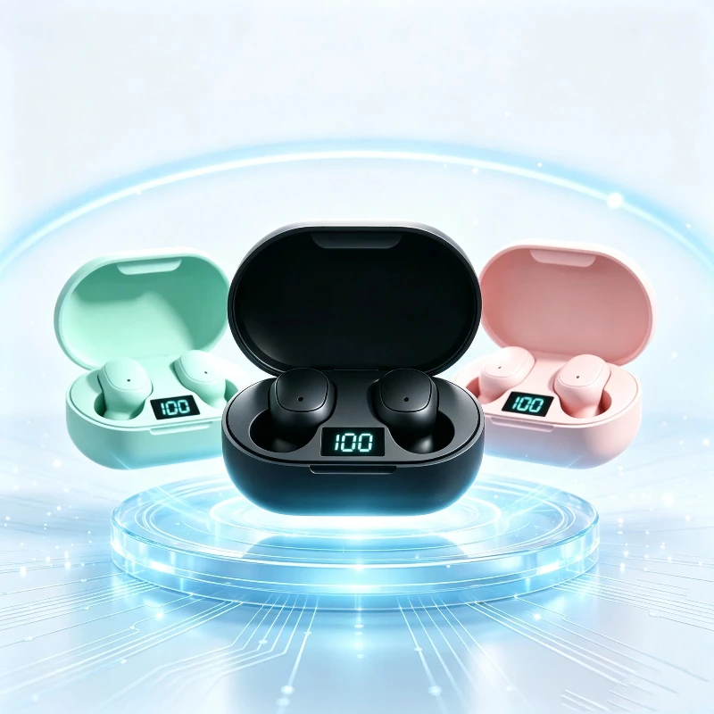 E6S Bluetooth Earphones Wireless bluetooth headset Noise Cancelling Headsets With…