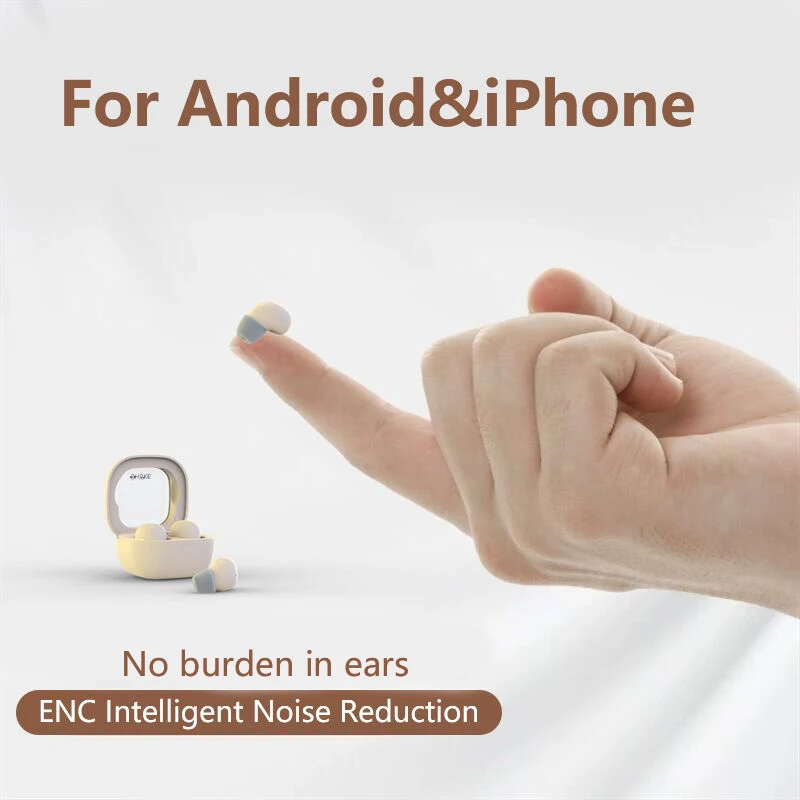 SK Small Earbuds Wireless Bluetooth Headset, Headphones Sport, Sleep, Work, In Class…
