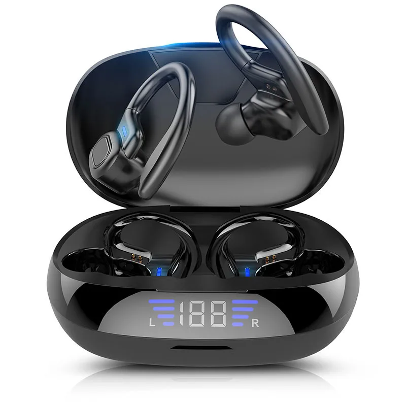 Sports Wireless Earphones BT Over Ear Buds with Earhooks Sports Earphones Running In-Ear…