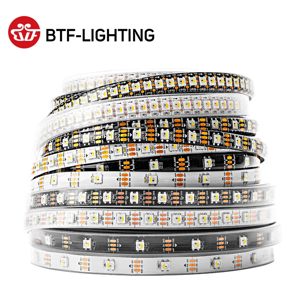 5V SK6812 RGBW Led Strip Light 4-in-1 Similar WS2812B 1m 4m 5m 30 60 144 LEDs Individual…