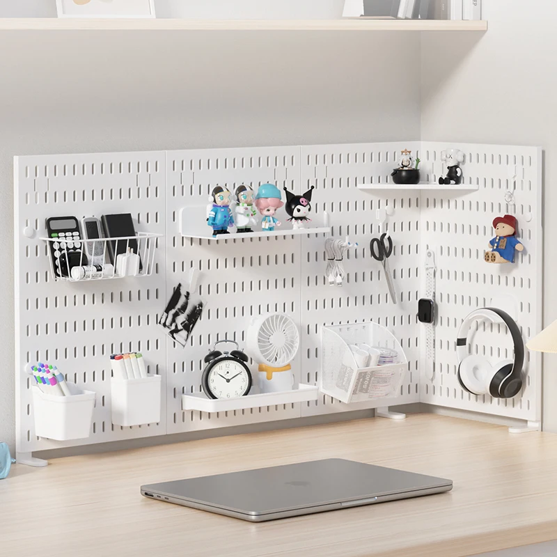 Home Study Storage Pegboard: Suitable for Displaying Figurines, Desk-Top Standing…