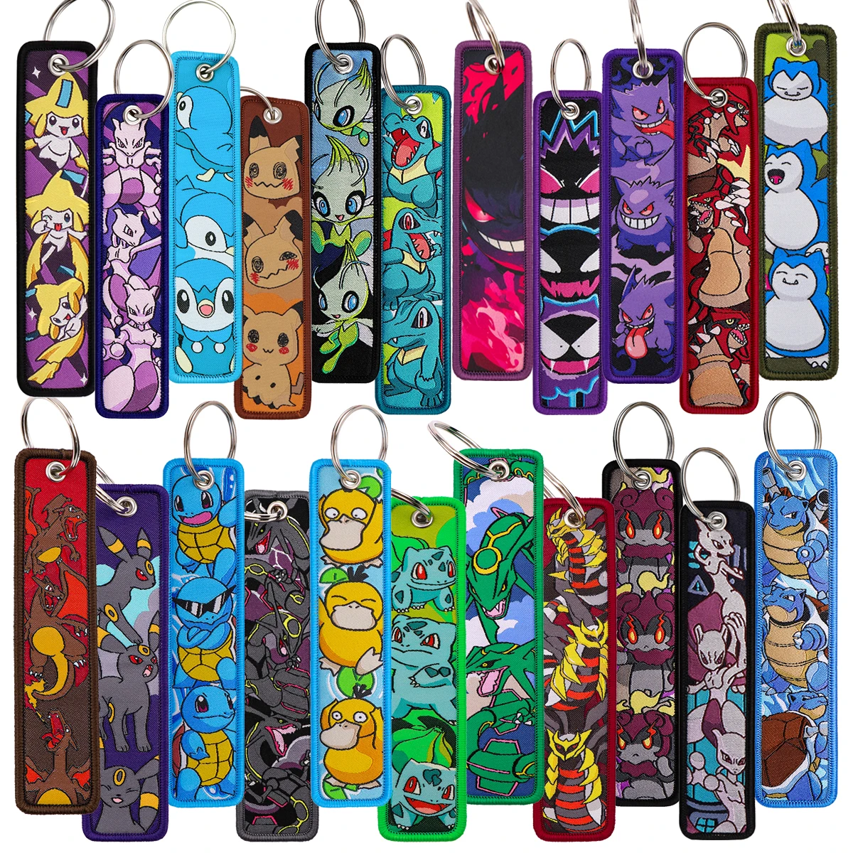 Japanese Anime Elf Monsters Keychain for Cars Backpack Key Holders Embroidery Keyrings…