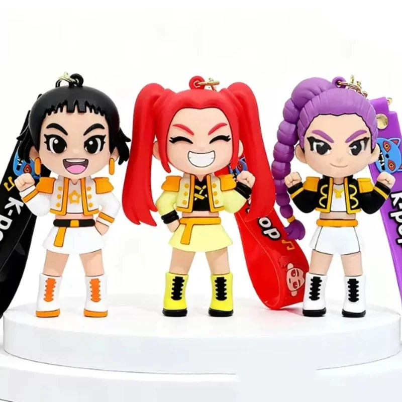 Anime Movie Rumi Mira Zoey Girls Derpy Keychains Doll Cute Tiger Action Model Toy…