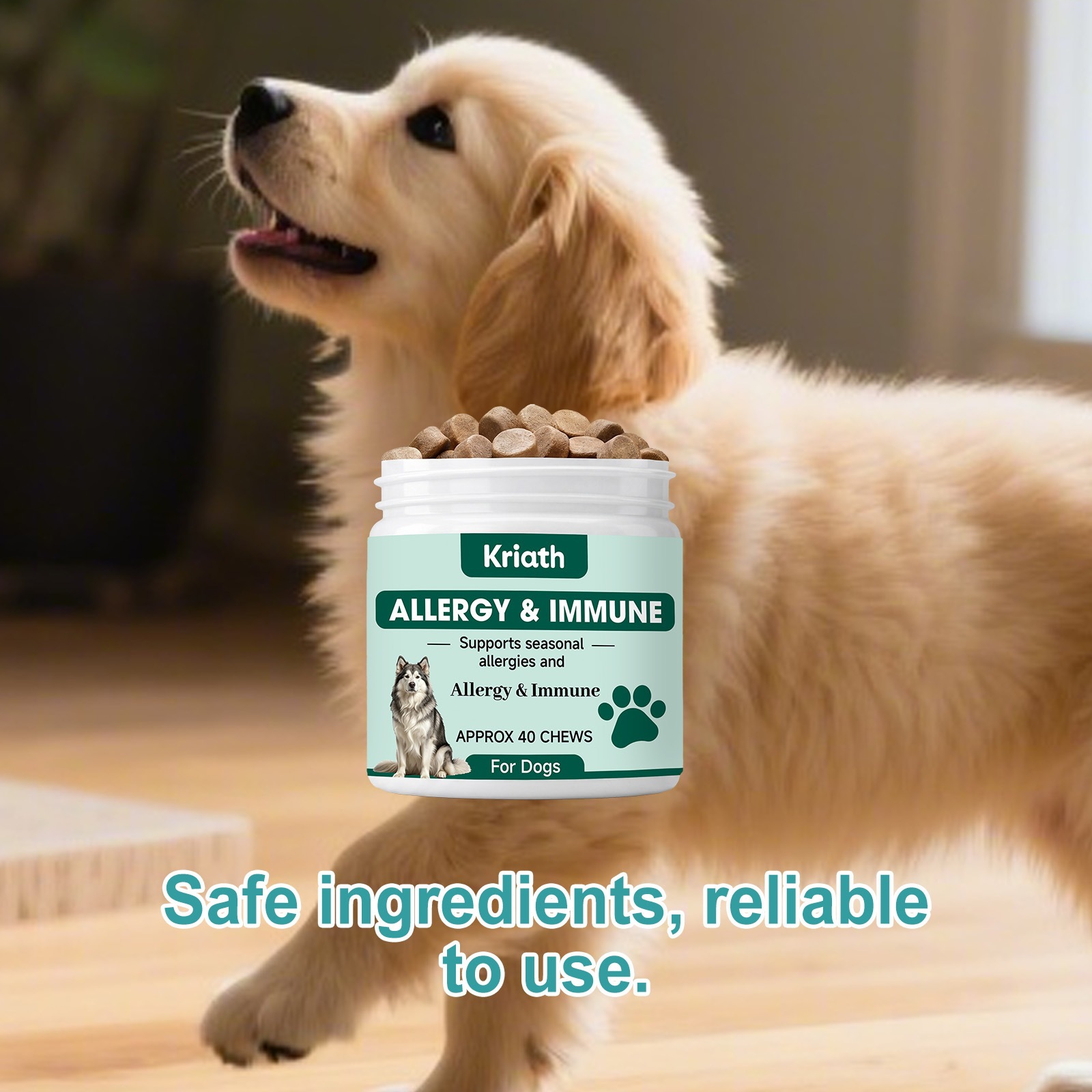 Kriath Dog Care Chewable Tablets With Mild Ingredients For Daily Care And Nutritional…