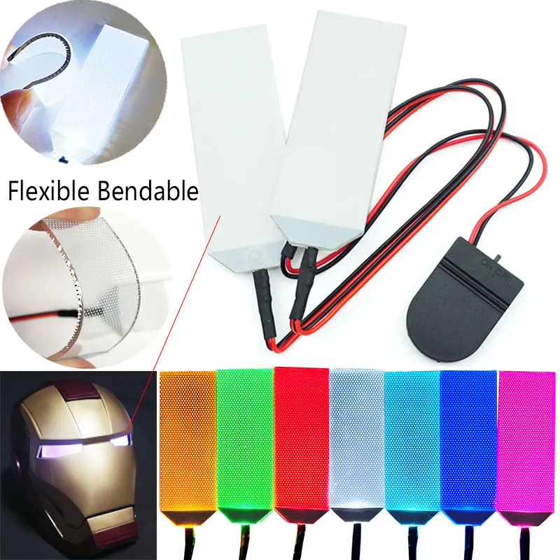 Flexible Bendable DIY LED Light Eyes Kits for Iron Man Halloween Helmet Mask Eye Light…