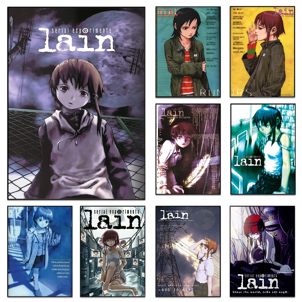 Anime Serial Experiments Lain Poster Print For Bedroom Living Room Japanese Anime TV…