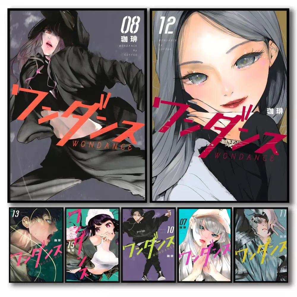 W-Wandance Comics Anime Painting Calligraphy Canvas Poster Art for Bedroom Living Room…