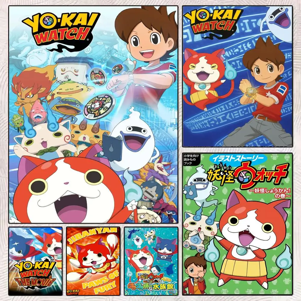 Classic Anime Y-Yo Kai Watch Painting Calligraphy Modern Canvas Poster Wall Art Aesthetic…