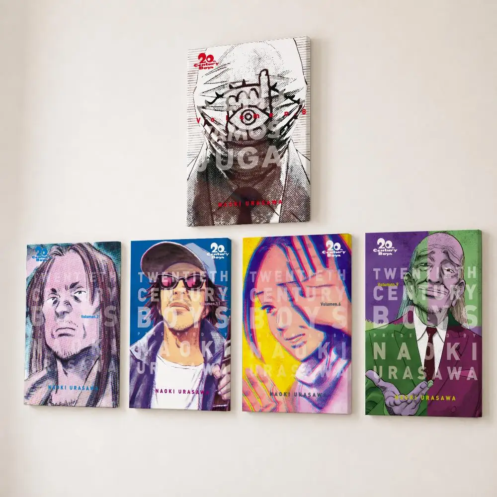 Japanese Anime 20th C-Century Boys Poster HD Canvas Wall Art With Inner Frame Gallery Wrapped Ready To Hang Home Decor