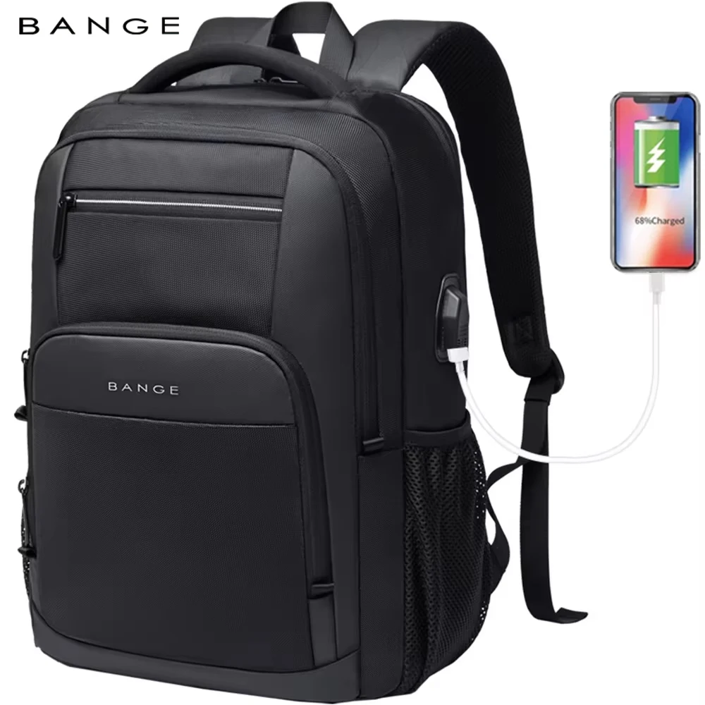 BANGE Lightweight 15.6 inch Laptop Backpack Waterproof USB Charge Port Multifunctional…