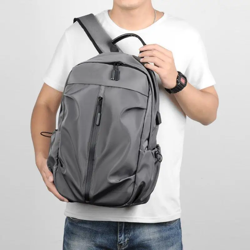For School Work Travel Hiking Water Resistant Grey Laptop Backpack Large Capacity Padded…