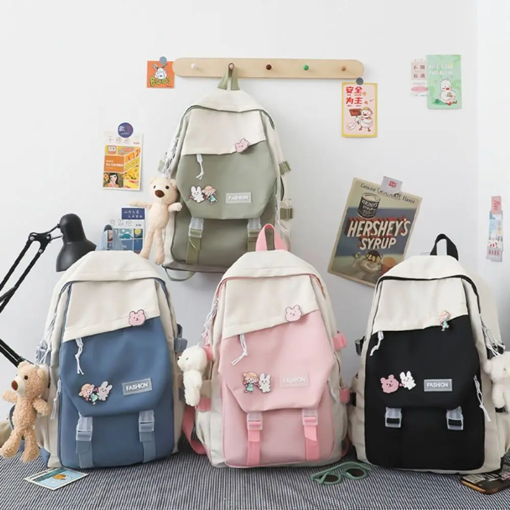 Multifunctional Waterproof Book Bag Nylon Large Capacity Backpack College Bag Travel