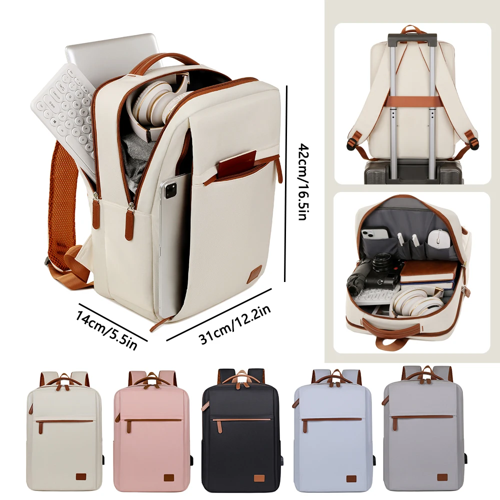 Computer Bag, Backpack, Men's and Women's Large Capacity Travel, Commuting, Business…